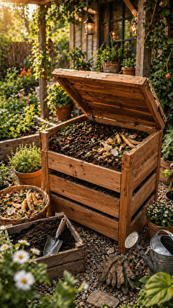 3 Wooden DIY Worm Compost Bin for Backyard Style