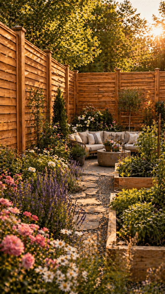 3 Wooden Privacy Deer Proof Garden Fence for Beauty and Security