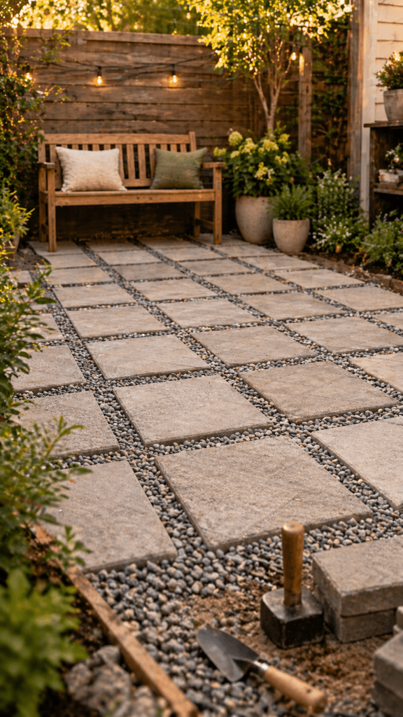 Best 1 Simple Gravel Base DIY Paver Patio Cheap for Beginners