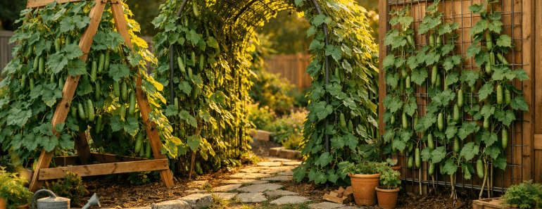 Best 3 Cucumber Trellis Ideas That Will Transform Your Garden Into a Vertical Harvest Paradise