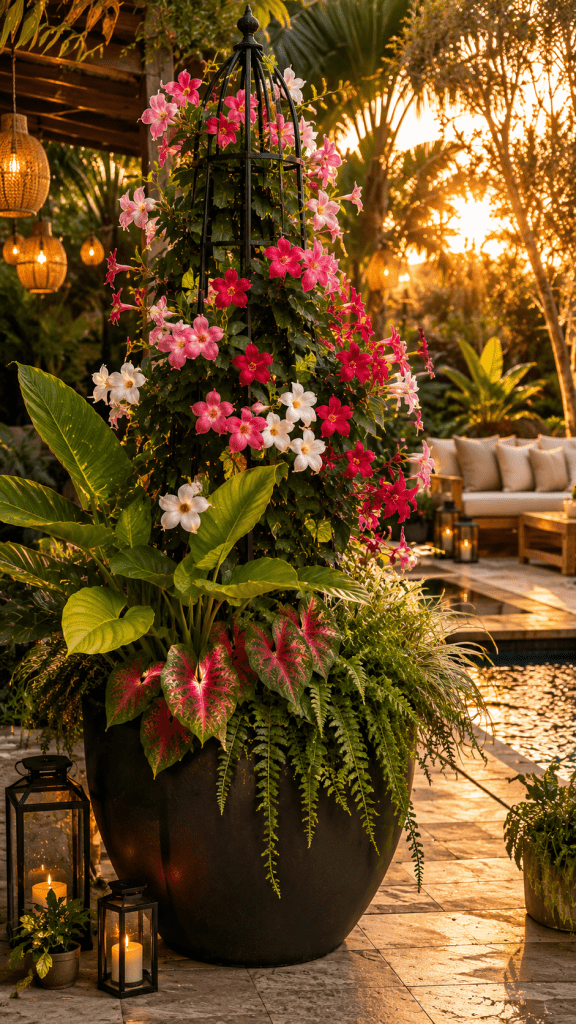 1 The Luxury Tropical Mandevilla Planter