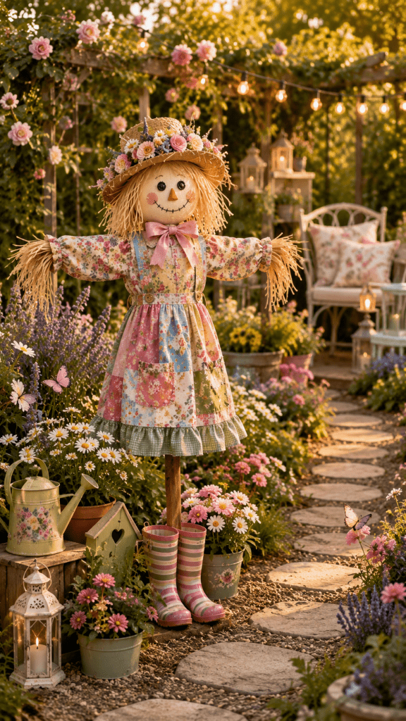 2 Cute Whimsical DIY Scarecrow for Garden