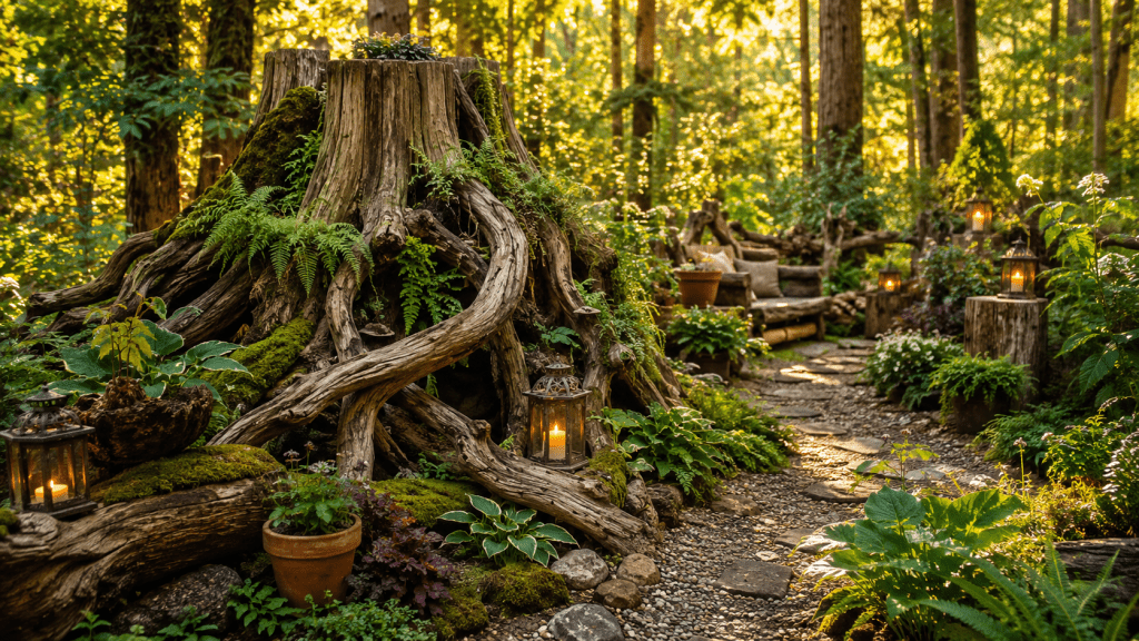 Best 3 Stumpery Garden Ideas That Turn Your Backyard Into a Magical Woodland Escape