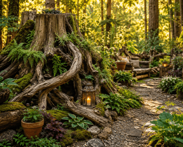 Best 3 Stumpery Garden Ideas That Turn Your Backyard Into a Magical Woodland Escape