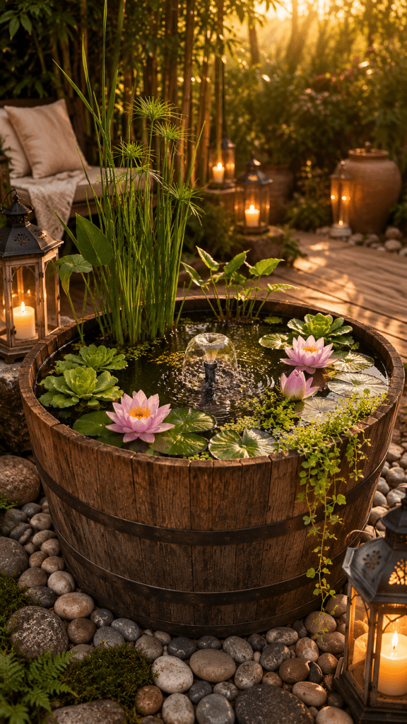 Best 3 The Luxury Mini Water Garden Half Barrel