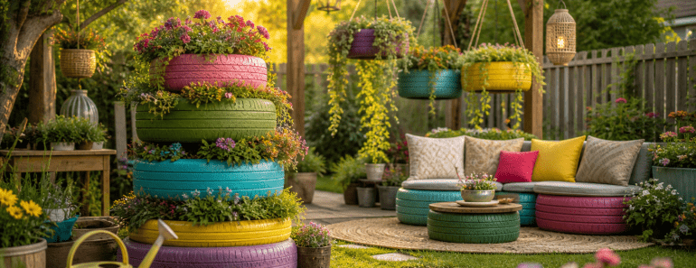 Best 3 Tire Garden Ideas That Instantly Transform Your Backyard Into a Stunning Eco Paradise