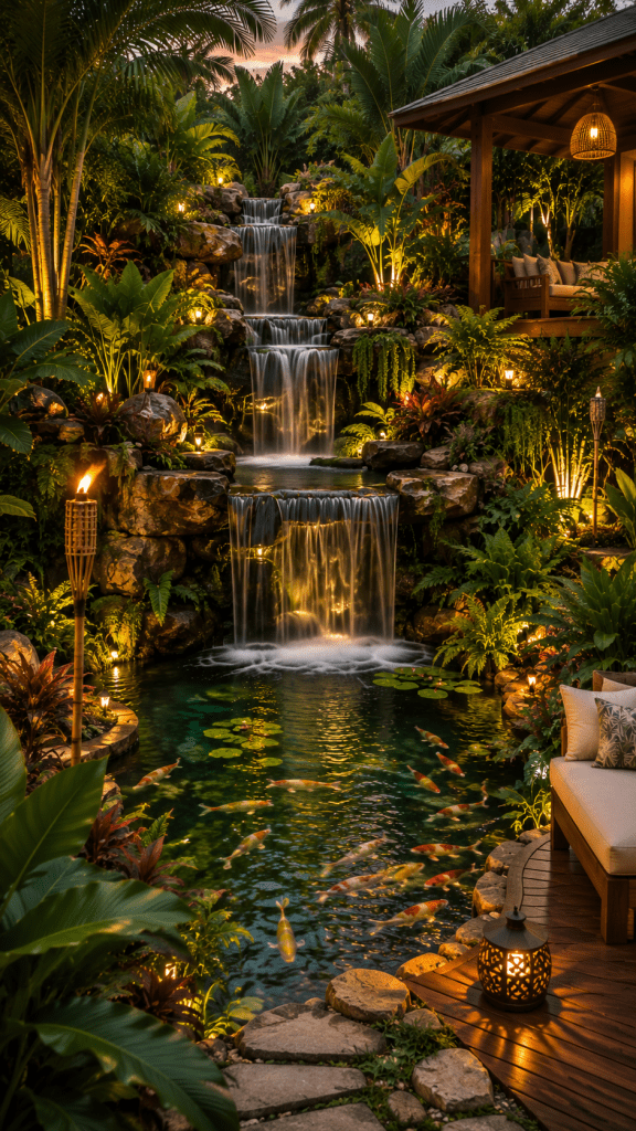 Best 3 Tropical Homemade Waterfall for a Backyard Paradise