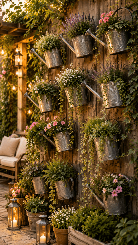 Best 3 Vertical Garden Watering Can Wall