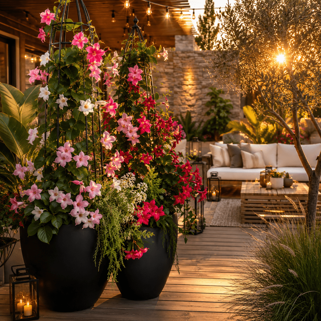 Best Mandevilla Planter Ideas That Instantly Make Your Patio Look Expensive