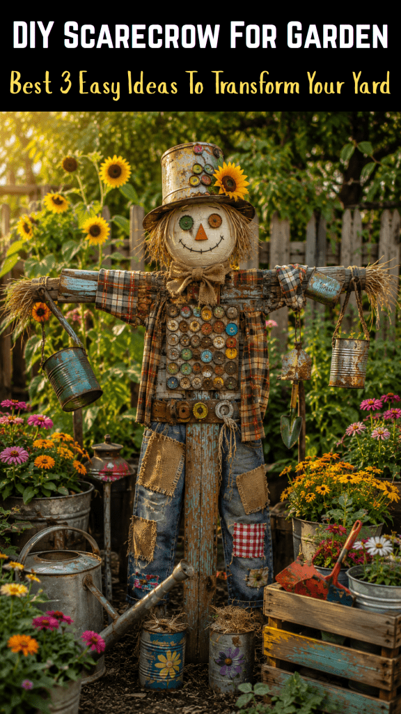 DIY Scarecrow For Garden