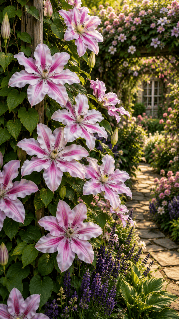 1. Clematis Nelly Moser