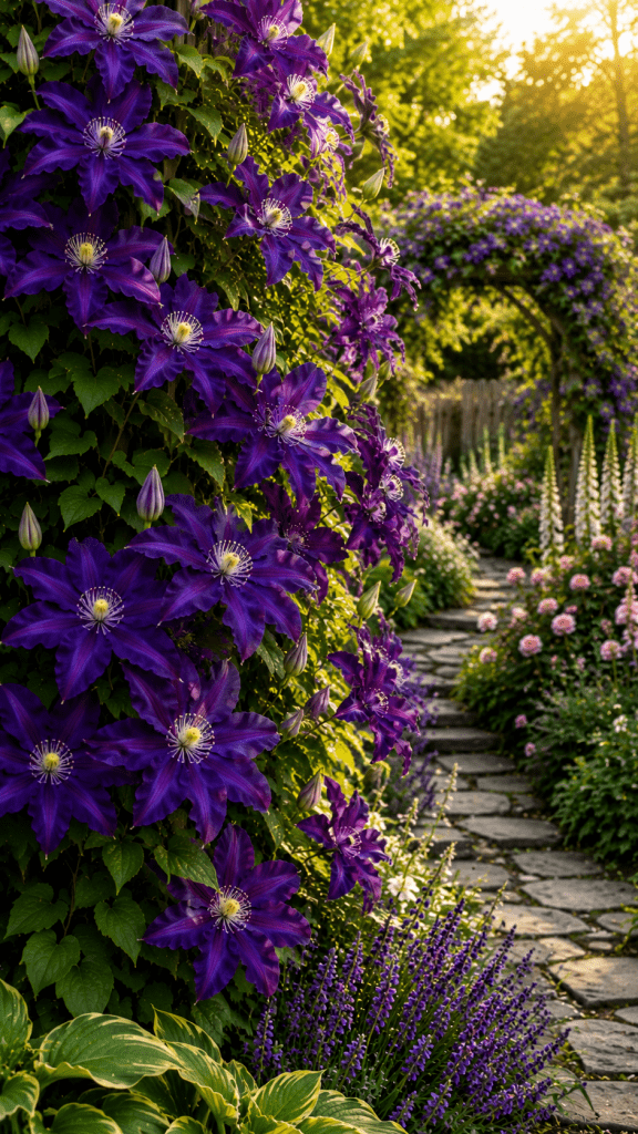 2. Clematis Jackmanii