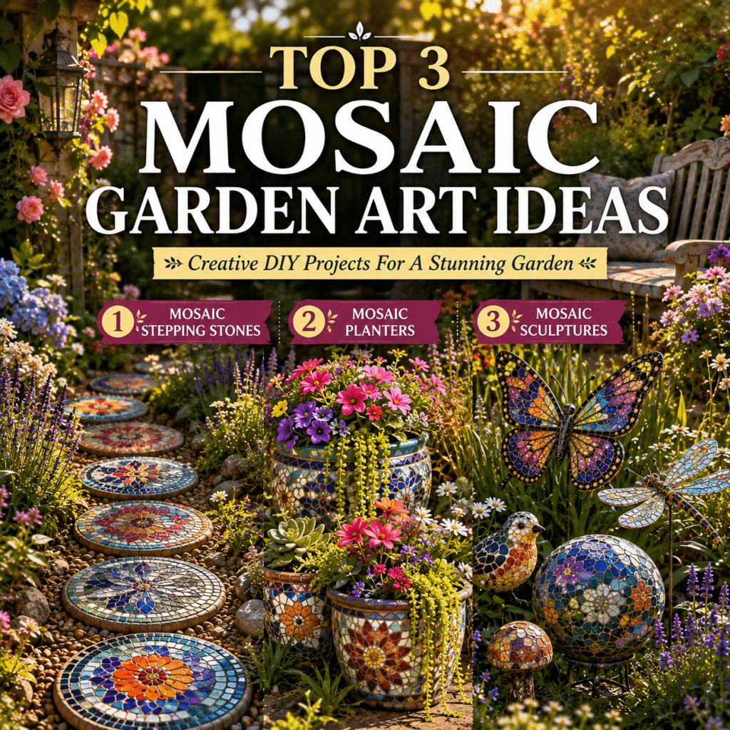 Best 3 Mosaic Garden Art Ideas That Will Transform Your Outdoor Space Into a Stunning Masterpiece