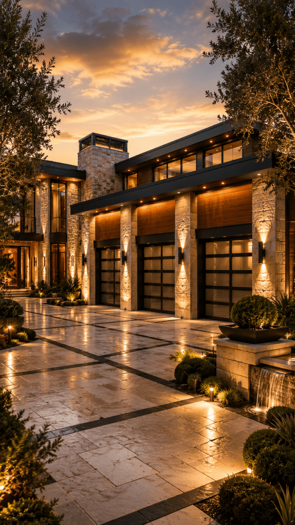 Best Garage Exterior Design Idea Number Three Luxury Architectural Statement