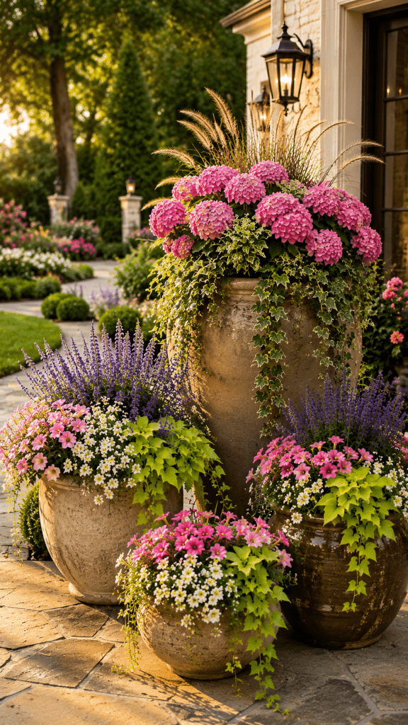🥇 Best 1 Flower Pot Arrangements Outdoor With Layered Luxury Containers