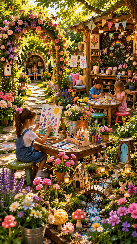 🥈 Best 2 Creative Children's Garden Play Areas With Arts and Imagination Zones