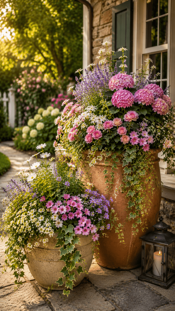 🥈 Best 2 Flower Pot Arrangements Outdoor Inspired By Cottage Gardens