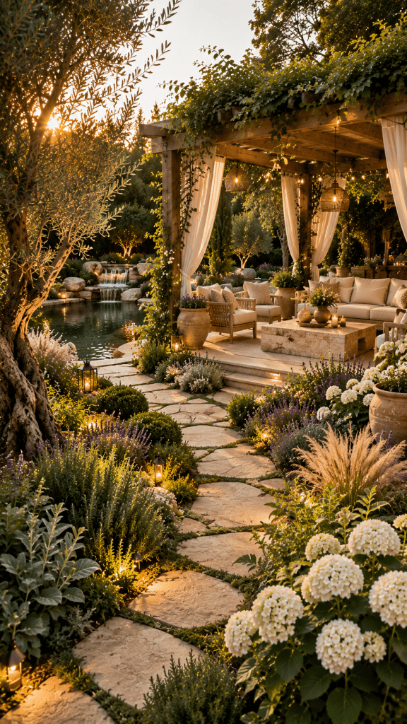 🏆 Best 1 Natural Resort Style Backyard Garden Designs