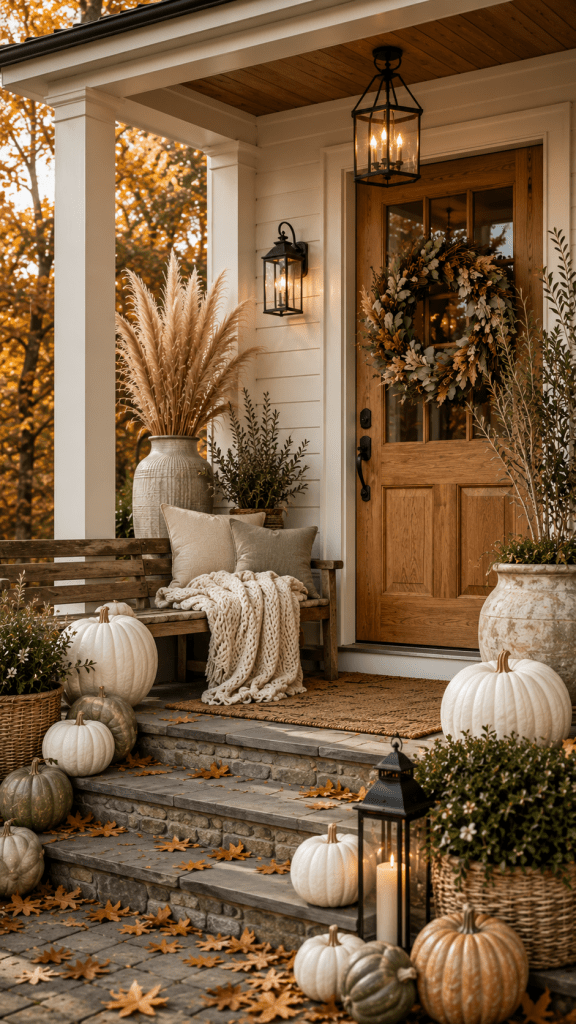 🥇 Best 1 Modern Organic Fall Porch Decorating Ideas