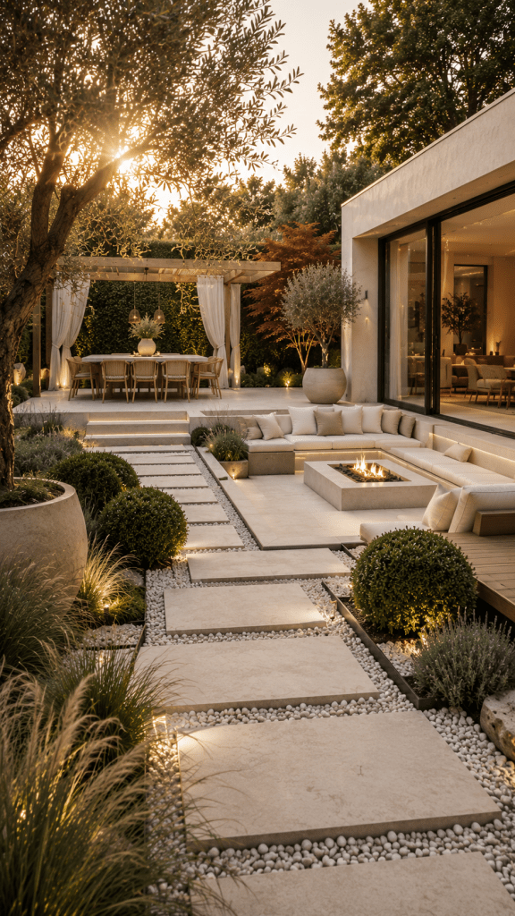 🥇 Best 1 Organic Modern Minimalist Backyard Landscaping