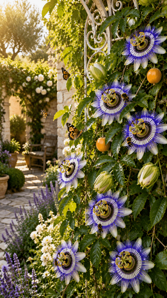 🥈 2. Blue Passionflower (Passiflora caerulea)