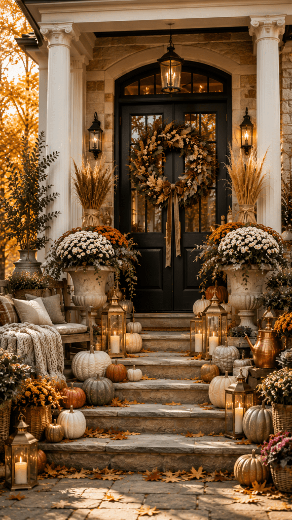 🥈 Best 2 Luxury Harvest Fall Porch Decorating Ideas