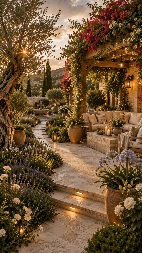 🥉 Best 3 Mediterranean Backyard Garden Designs