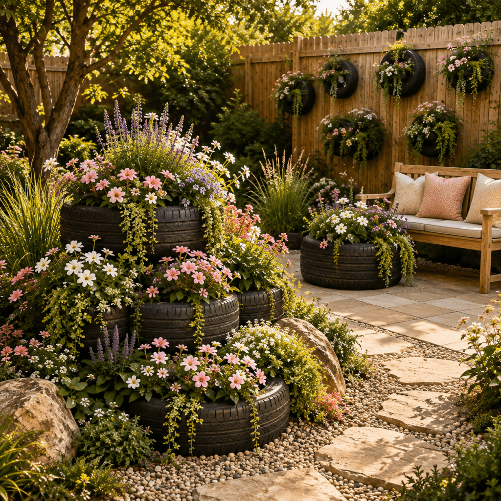The 3 Best Backyard Tire Garden Ideas That Give Old Tires a Beautiful New Life