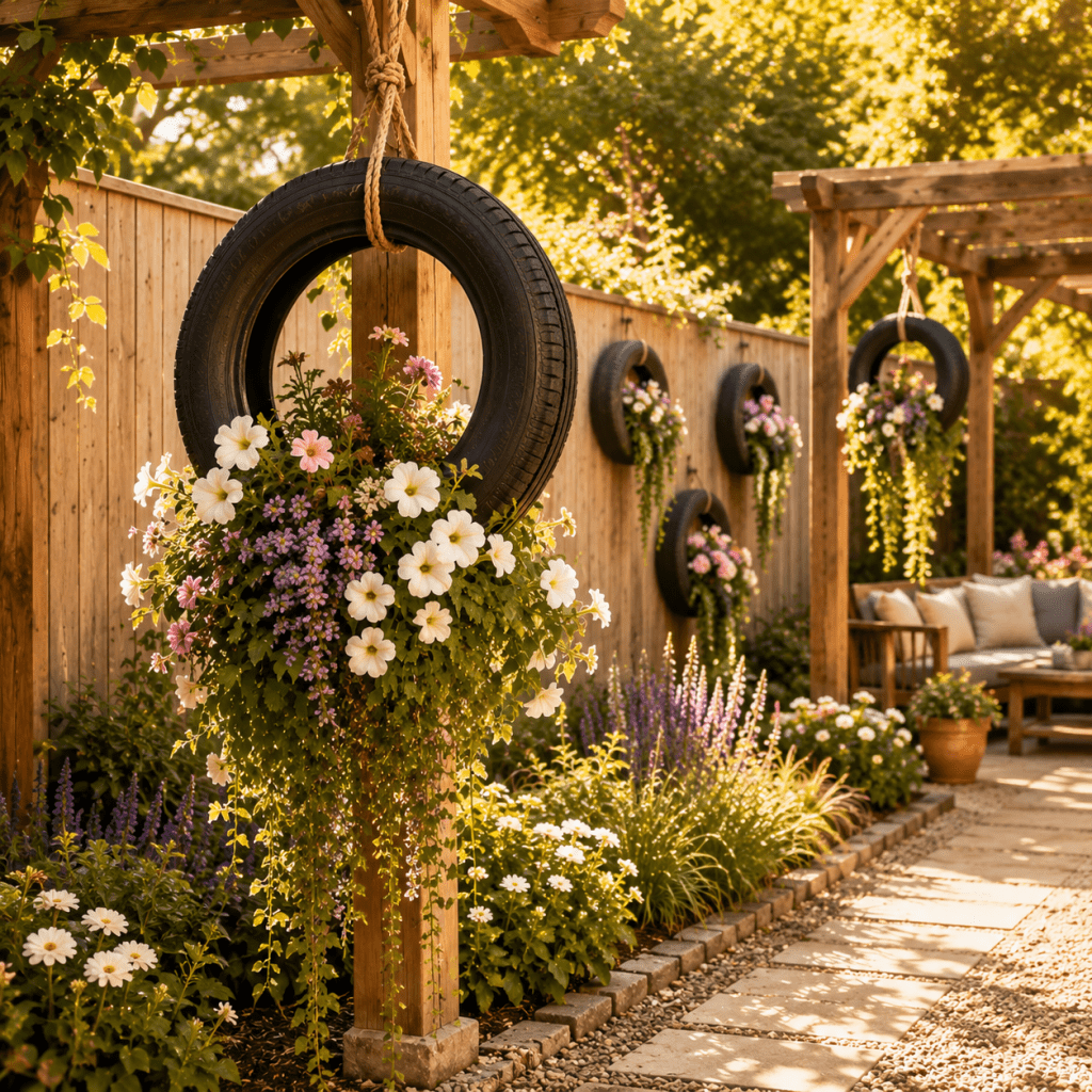 The 3 Best Hanging Tire Planter Ideas for Beautiful Vertical Garden Style