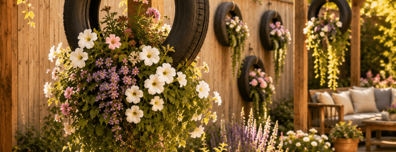 The 3 Best Hanging Tire Planter Ideas for Beautiful Vertical Garden Style