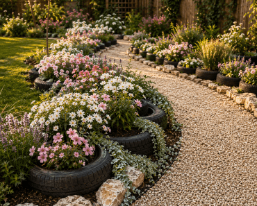 The 3 Best Tire Garden Border Ideas for Creative Flower Beds and Pathways