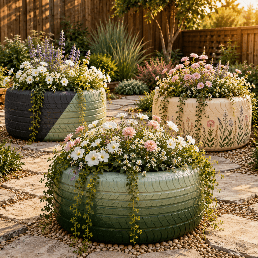 The 3 Best Tire Planter Painting Ideas That Make Old Tires Look Beautiful