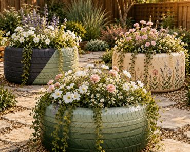 The 3 Best Tire Planter Painting Ideas That Make Old Tires Look Beautiful