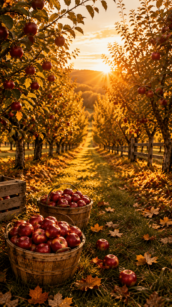 🥇 Best 1 Golden Hour Apple Orchard Aesthetic for a Dreamy Fall Escape