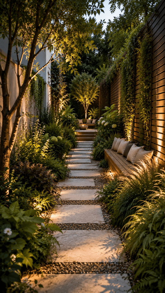 🥇 Best 1 Layered Narrow Garden Designs With a Hidden Garden Journey