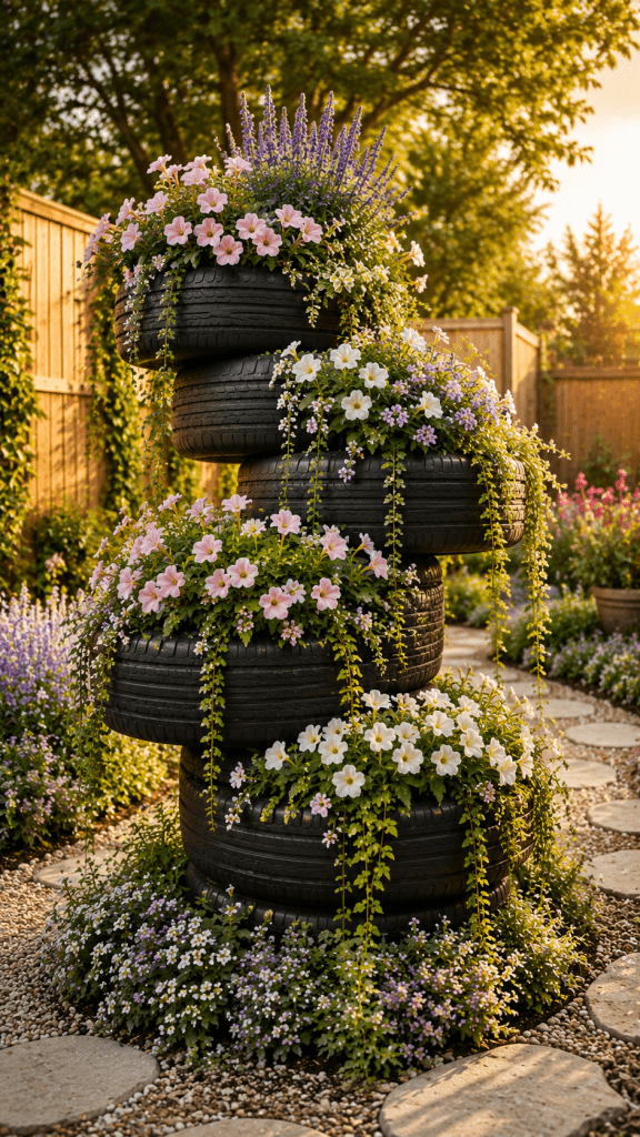 🥇 Platz 1 Staggered Floral Tire Tower