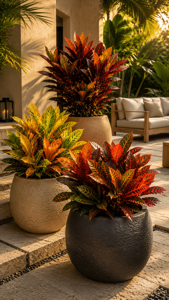 🥈 Best 2 Garden Croton Container Display for Elegant Tropical Style