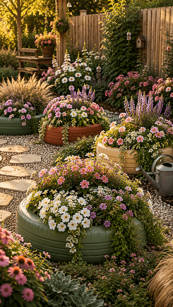 🥈 Platz 2 Color Harmonized Tire Flower Garden