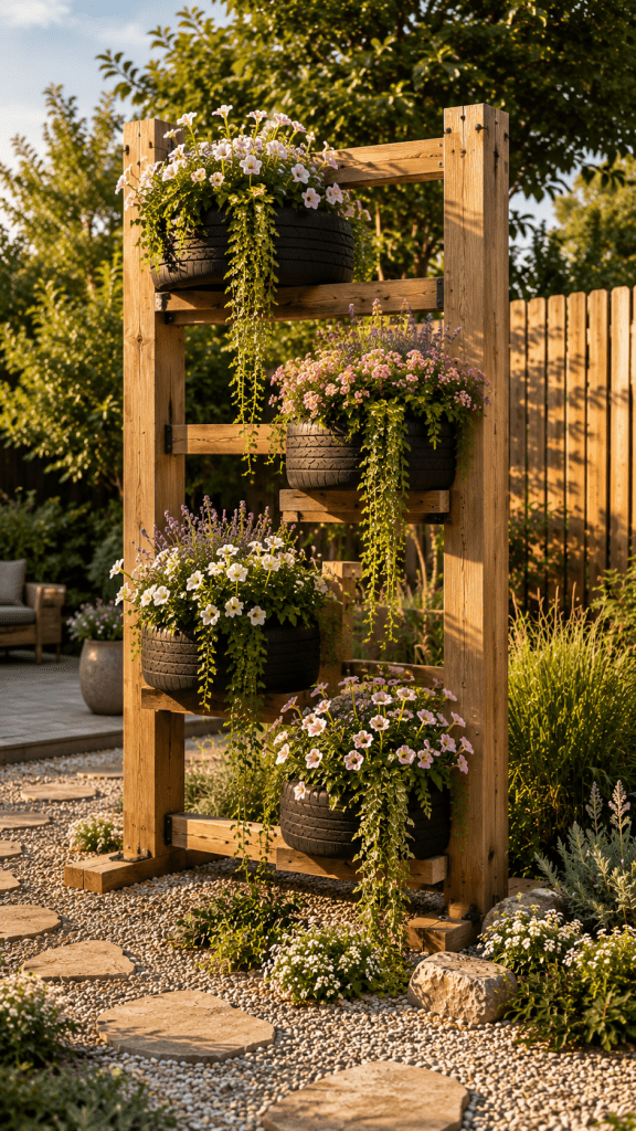 🥈 Platz 2 Freestanding Tiered Tire Garden Frame