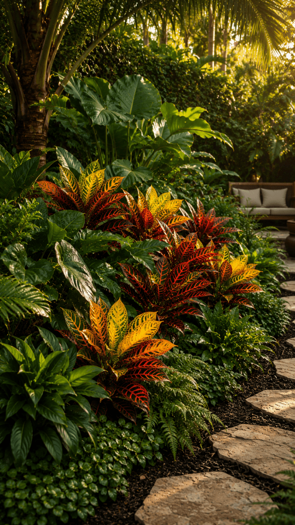 🥉 Best 3 Layered Garden Croton With Lush Greenery for Natural Tropical Depth