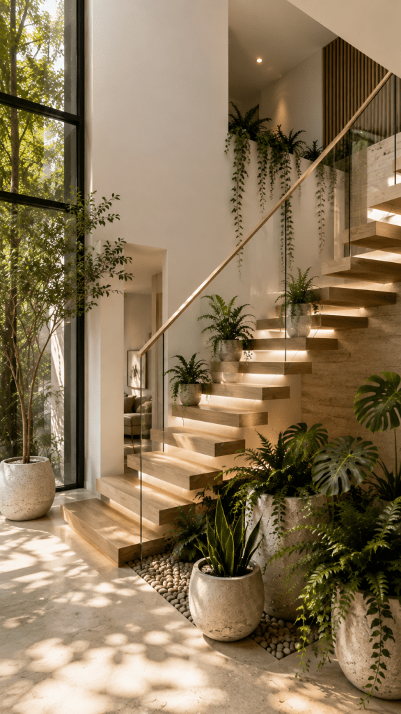 🥉 Best 3 Minimalist Indoor Staircase Gardens