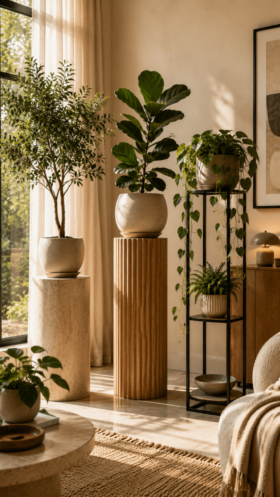 🥉 Best 3 Sculptural Plant Stand Ideas That Double as Interior Decor