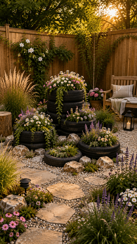🥉 Platz 3 Integrated Tire Garden Focal Zone