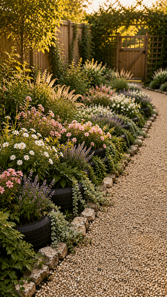 🥉 Platz 3 Naturalized Tire Garden Edge