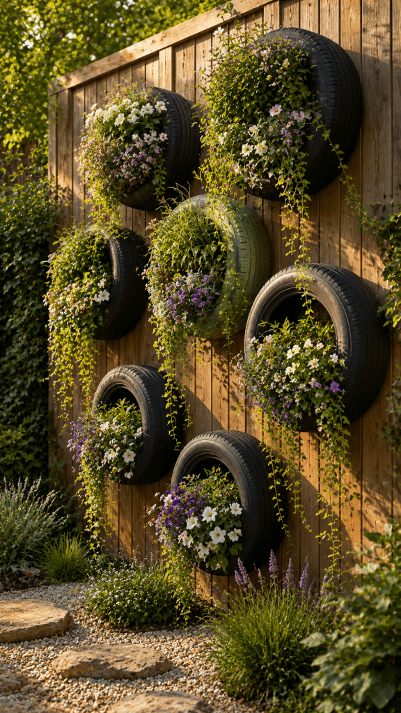 🥉 Platz 3 Vertical Tire Garden Wall
