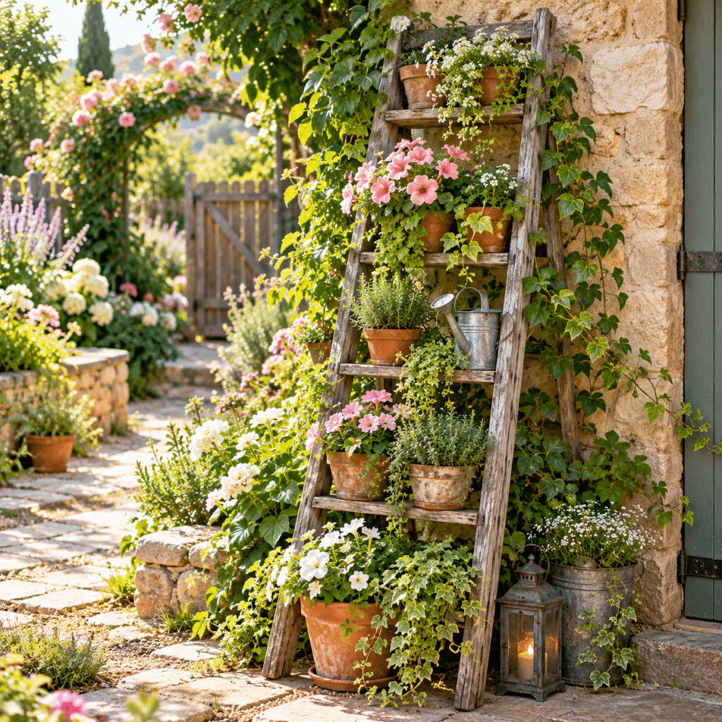 Best 3 Old Ladder Garden Ideas That Make Forgotten Ladders Look Beautiful Again