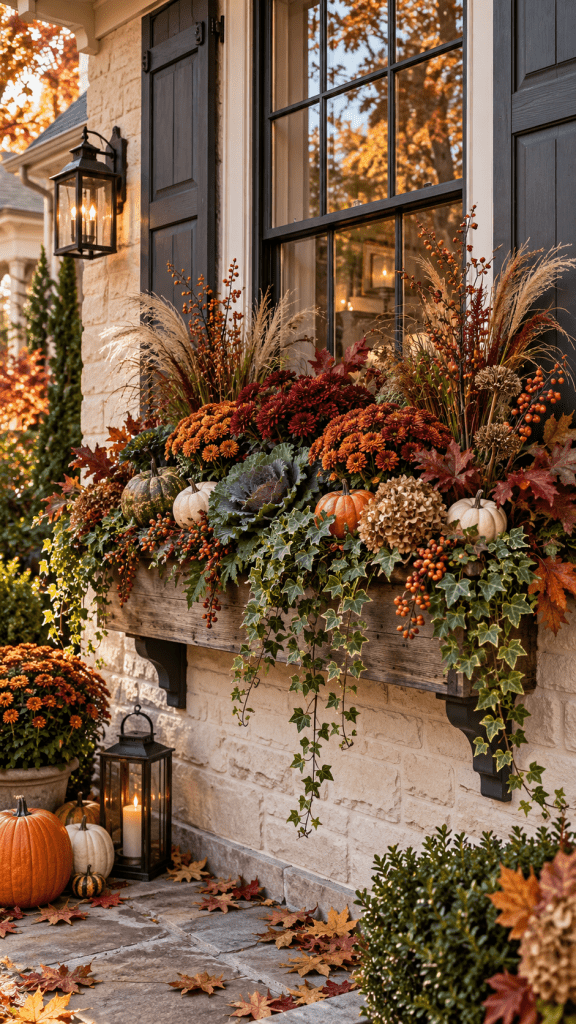 🥇 Top 1 Layered Harvest Botanical Fall Window Box