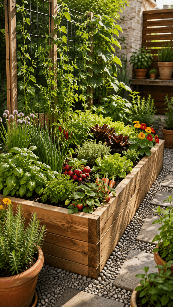 🥇 Top 1 Small Kitchen Garden Ideas With Compact Raised Beds