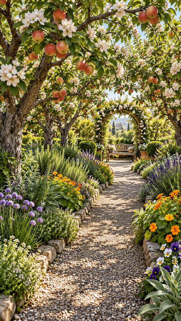 🥈 Best 2 Create an Elegant Apple Tree Edible Garden Pathway