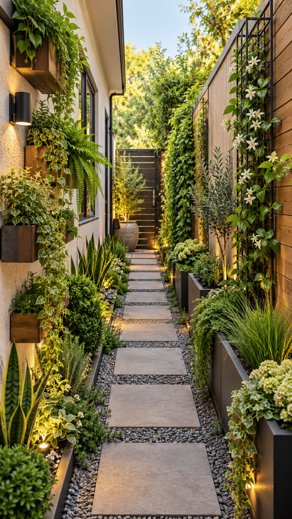 🥈 Best 2 Side Yard Garden Ideas With a Space Saving Vertical Garden Corridor